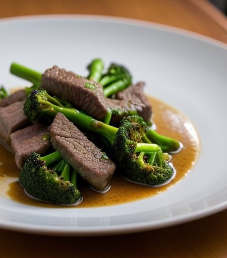Satay-Style Beef With Broccoli recipe image