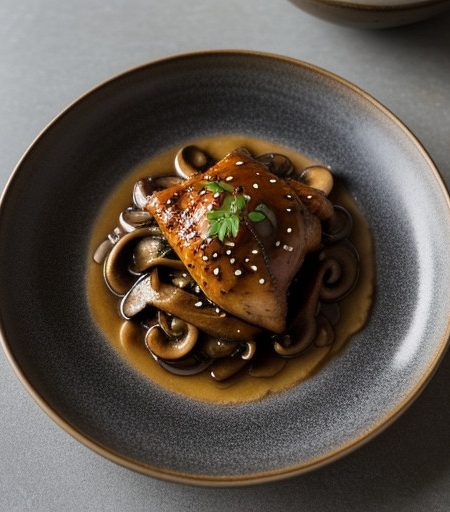 Saucy Chicken With Mushrooms recipe image