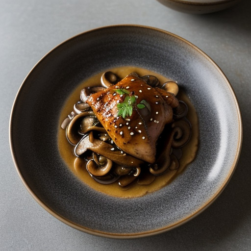 Saucy Chicken With Mushrooms recipe image