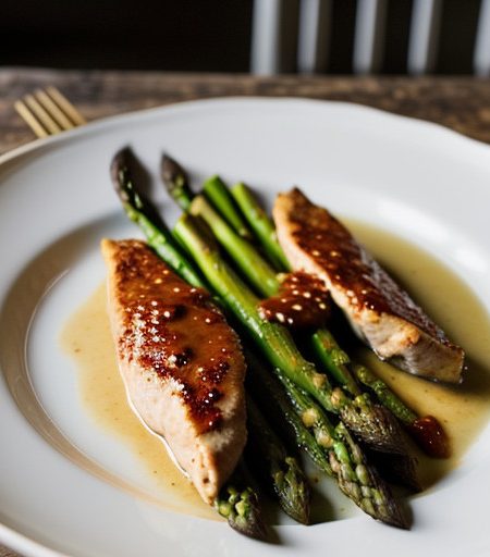 Saucy Chicken and Asparagus recipe image