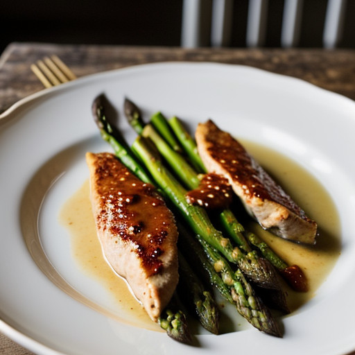 Saucy Chicken and Asparagus recipe image