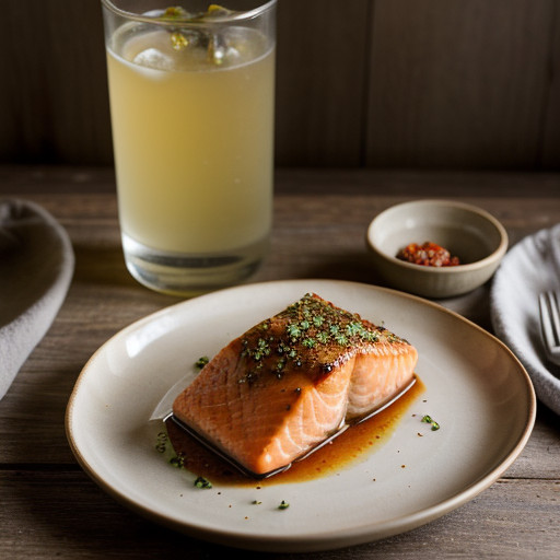Saucy Chilled Shipboard Salmon recipe image