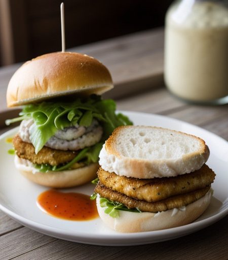 Saucy Fish Sandwiches recipe image