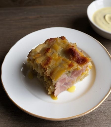 Saucy Ham & Potato Bake recipe image