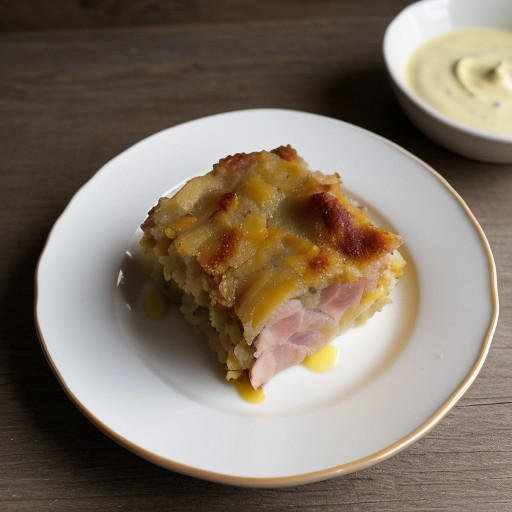 Saucy Ham & Potato Bake recipe image