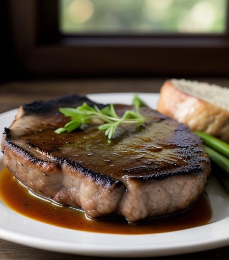 Saucy Mushroom Pork Chops recipe image