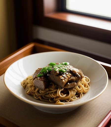 Saucy Pork N Noodle Bake recipe image