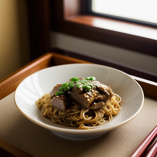 Saucy Pork N Noodle Bake recipe image
