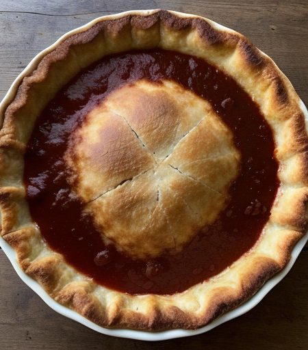 Saucy Scalloped Beef or Turkey Pie recipe image