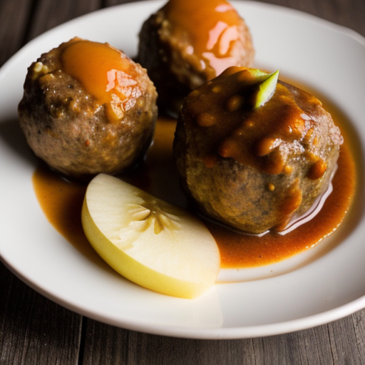 Sauerbraten Golden Apple Meatballs recipe image