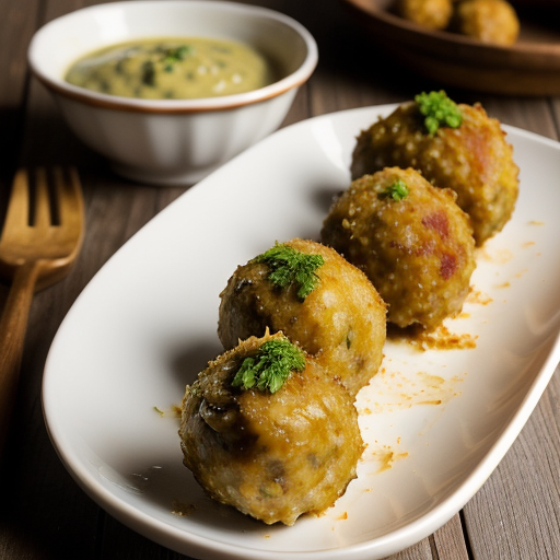 Sauerkraut Ham Balls recipe image