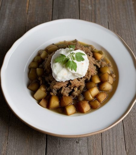 Saurerkraut With Pork & Cider recipe image