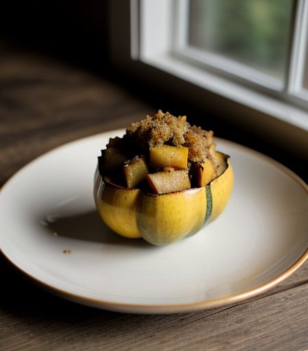 Sausage-Apple Stuffed Squash recipe image