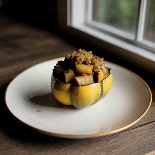 Sausage-Apple Stuffed Squash recipe image