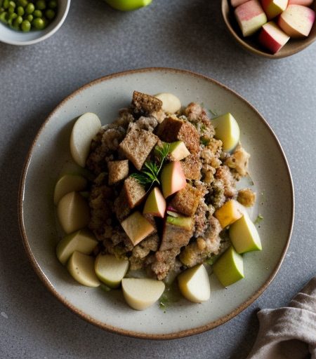Sausage Apple Stuffing for Roast Turkey recipe image