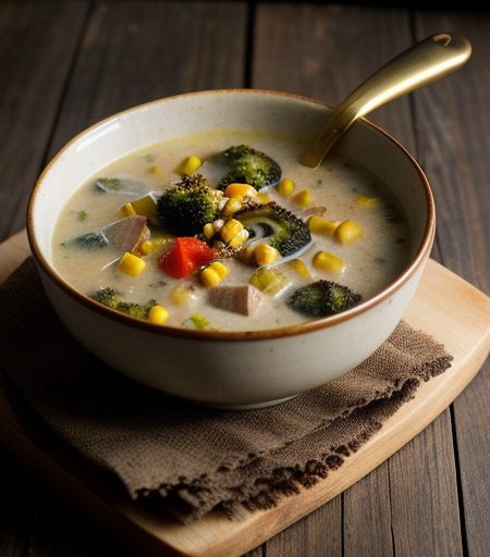 Sausage Broccoli Chowder recipe image