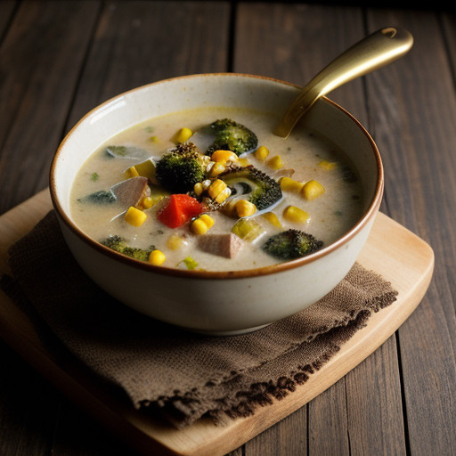 Sausage Broccoli Chowder recipe image