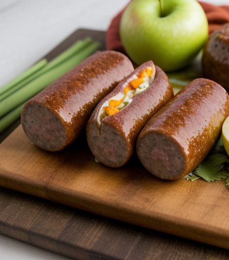 Sausage-Centered Hamburger Rolls recipe image