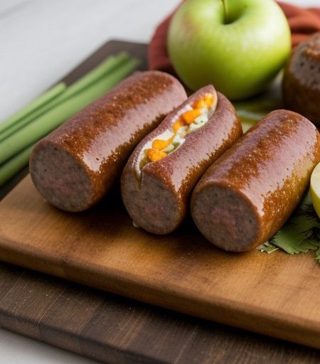 Sausage-Centered Hamburger Rolls recipe image
