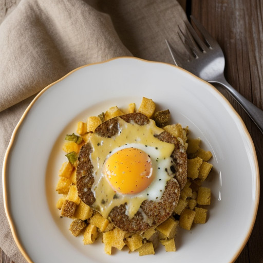 Sausage~ Cheese~ & Egg Casserole recipe image
