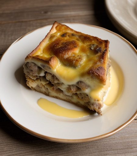 Sausage Cheese Strata **(Vbff60 A)*** recipe image
