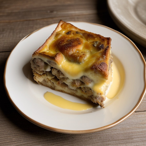 Sausage Cheese Strata **(Vbff60 A)*** recipe image
