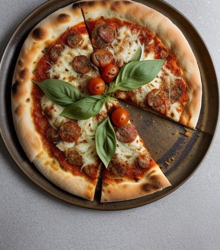 Sausage, Fennel, Basil and Tomato Pizza recipe image