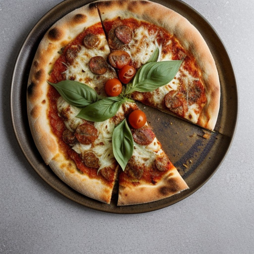 Sausage, Fennel, Basil and Tomato Pizza recipe image