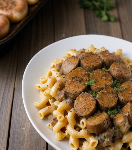 Sausage & Macaroni Casserole recipe image