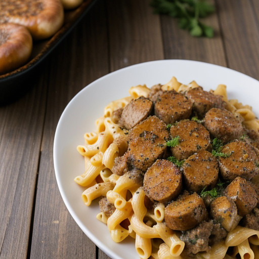 Sausage & Macaroni Casserole recipe image