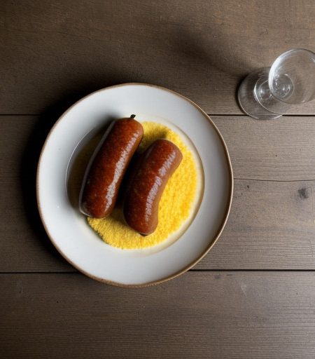 Sausage~ Peppers & Polenta recipe image
