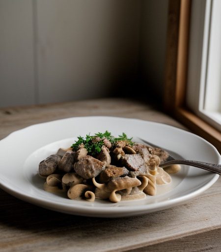 Sausage Stroganoff recipe image