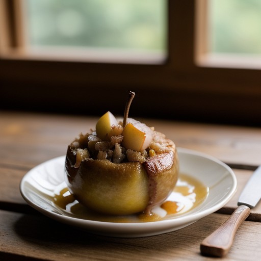 Sausage-Stuffed Baked Apples recipe image