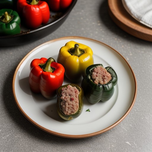 Sausage Stuffed Bell Peppers recipe image