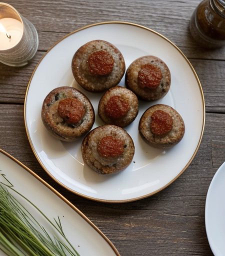 Sausage-Stuffed Mushrooms recipe image