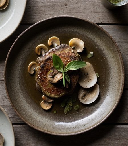 Saut Chicken Livers With Onions & Mushrooms recipe image