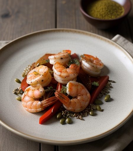 Saute of Shrimp W/Fragrant Indian Spices recipe image