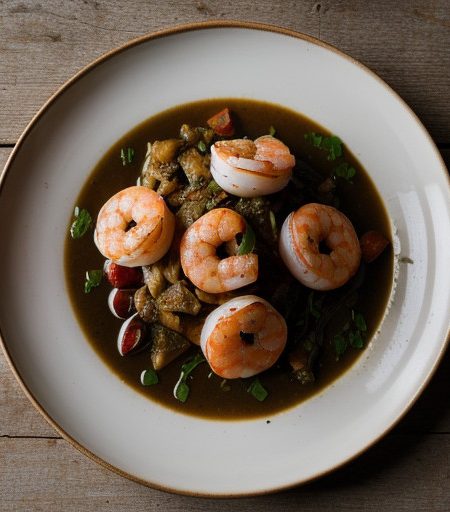 Saute of Shrimp With Bergamot Infusion recipe image