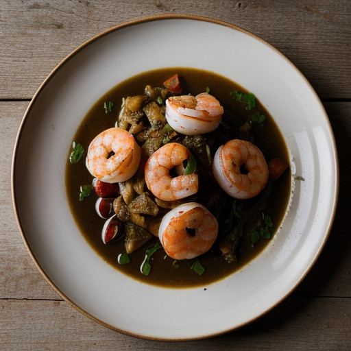 Saute of Shrimp With Bergamot Infusion recipe image