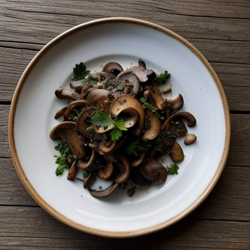 Saute of Wild Mushrooms With Parsley recipe image