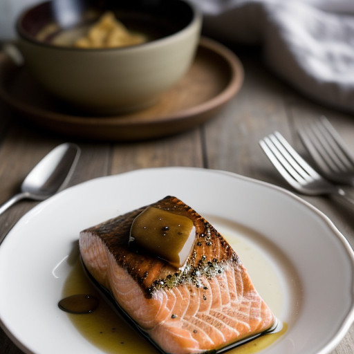 Sauted Salmon Steaks recipe image