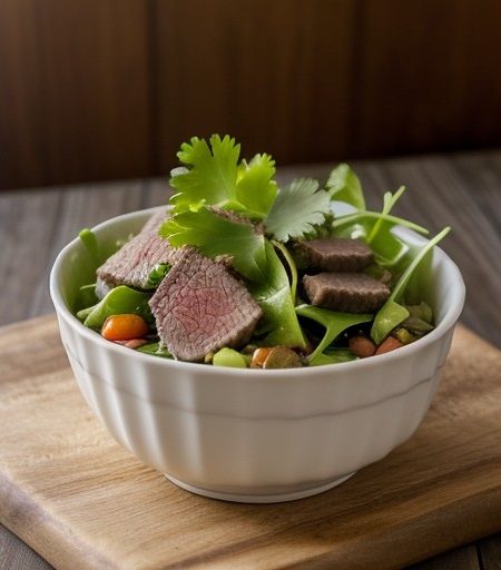 Sauteed Beef Salad recipe image