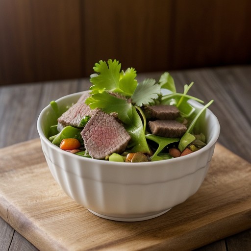 Sauteed Beef Salad recipe image
