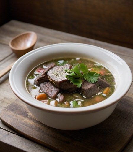 Sauteed Beef Soup recipe image