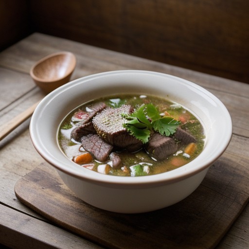 Sauteed Beef Soup recipe image