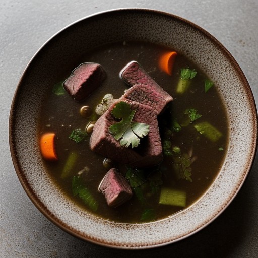 Sauteed Beef Soup recipe image