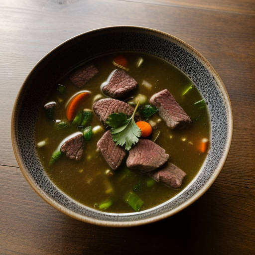 Sauteed Beef Soup recipe image