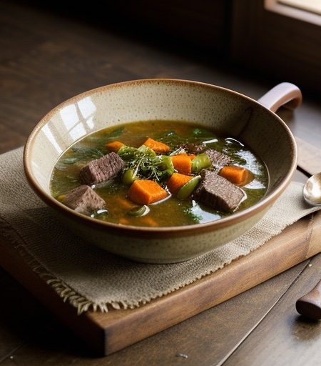 Sauteed Beef Soup recipe image