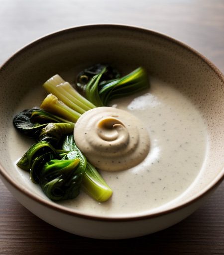 Sauteed Bok Choy W/ Cashew Sauce recipe image