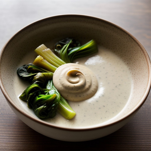 Sauteed Bok Choy W/ Cashew Sauce recipe image
